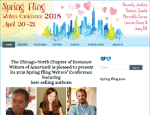 Tablet Screenshot of chicagospringfling.com